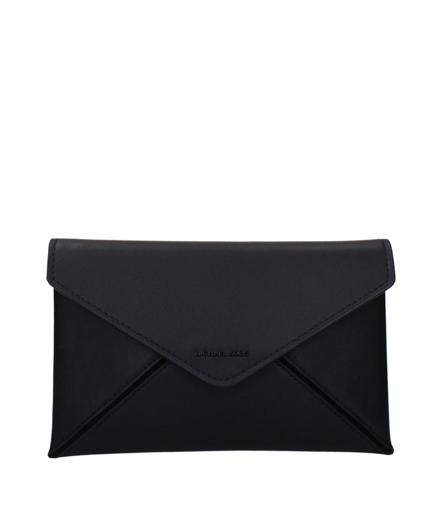 Michael Kors Black Leather Clutch Bags