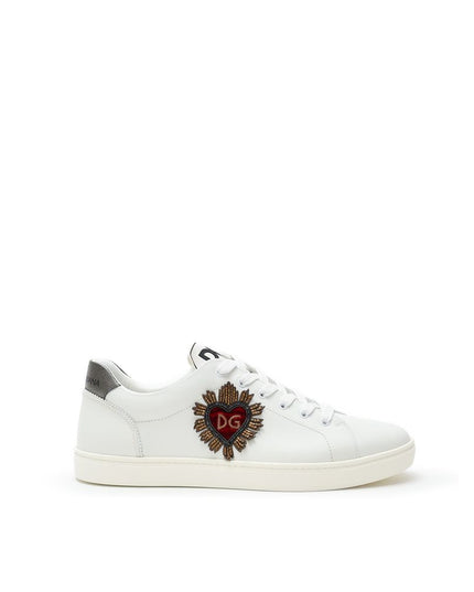 Dolce & Gabbana White Leather Sneaker