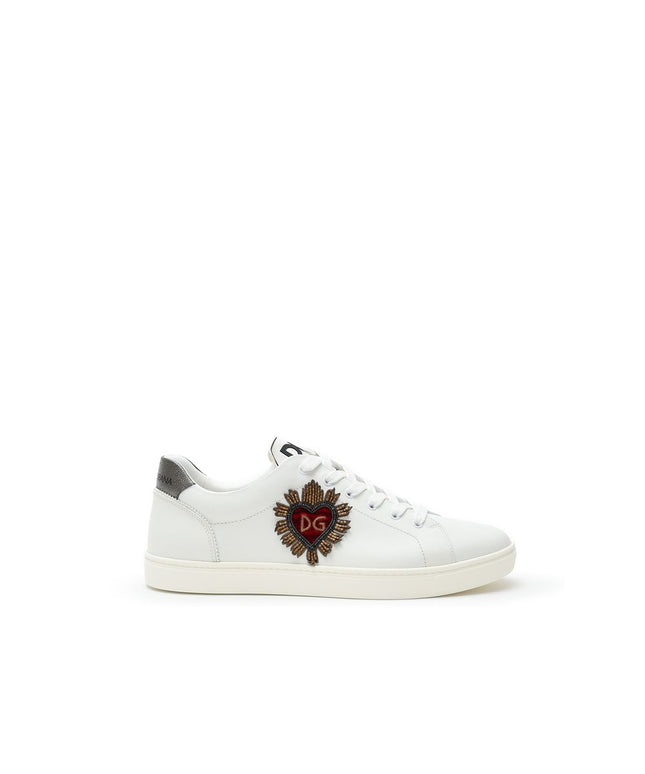 Dolce & Gabbana White Leather Sneaker