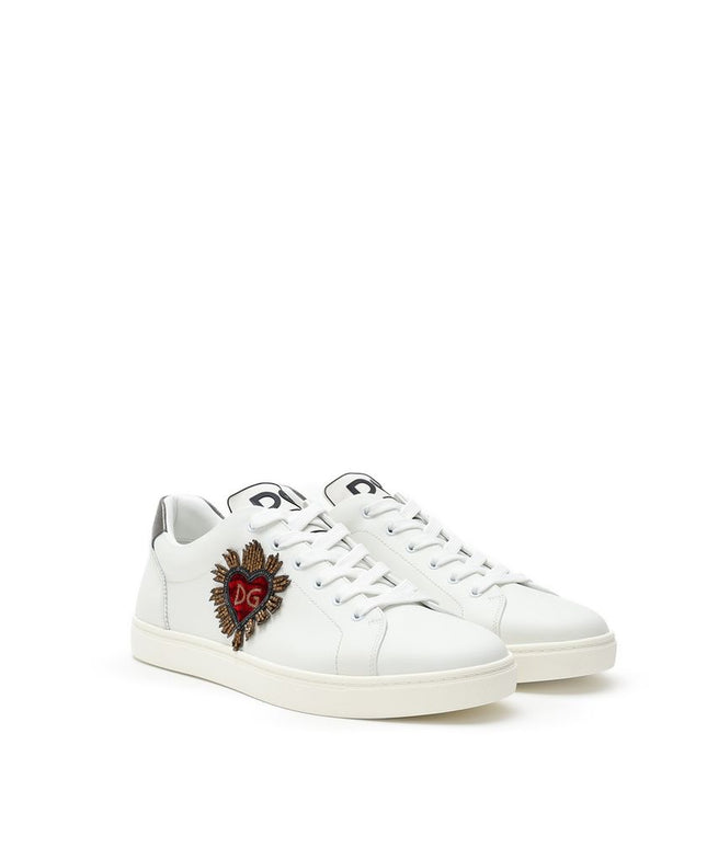 Dolce & Gabbana White Leather Sneaker
