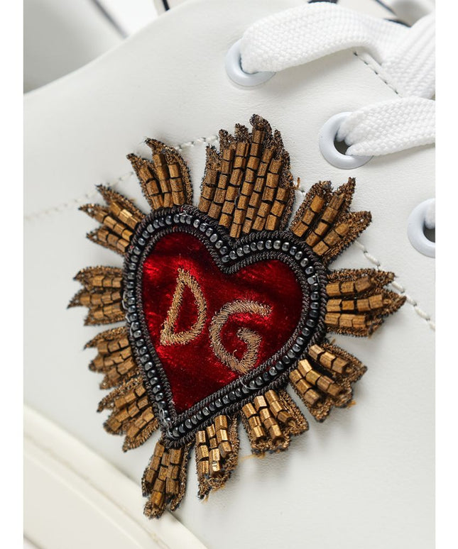 Dolce & Gabbana White Leather Sneaker