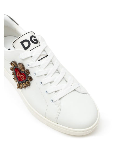 Dolce & Gabbana White Leather Sneaker