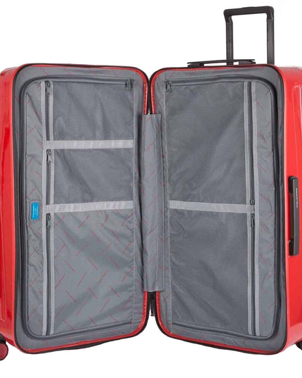 Piquadro Red Polycarbonate Luggage And Travel