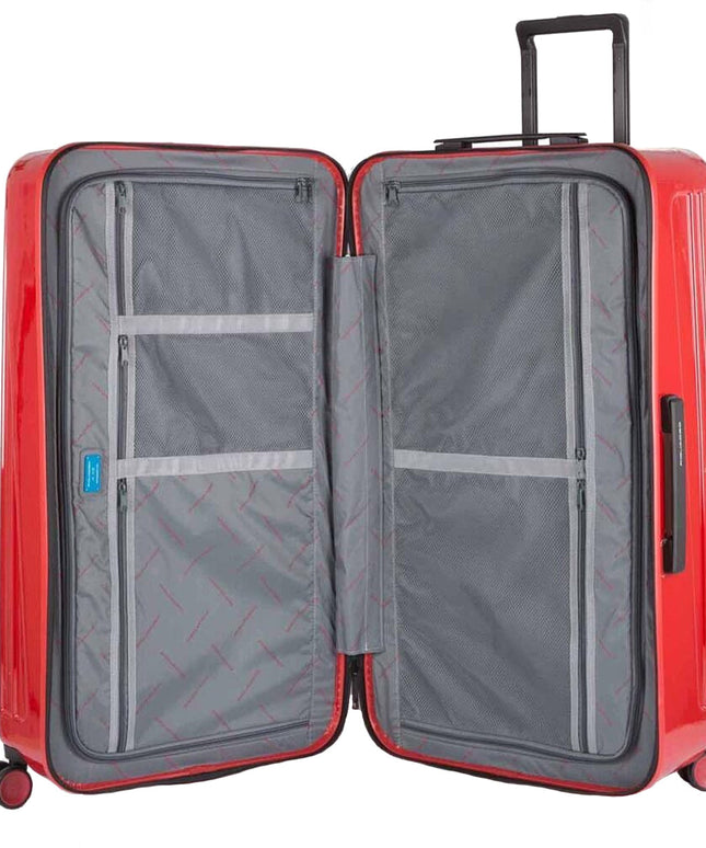 Piquadro Red Polycarbonate Luggage And Travel