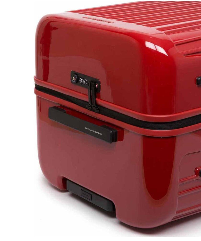 Piquadro Red Polycarbonate Luggage And Travel