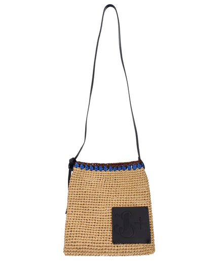 Jil Sander Beige Raffia Crossbody Bags