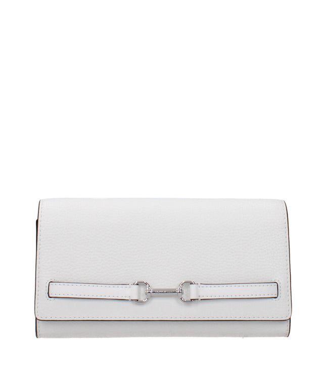 Michael Kors White Leather Clutch Bags
