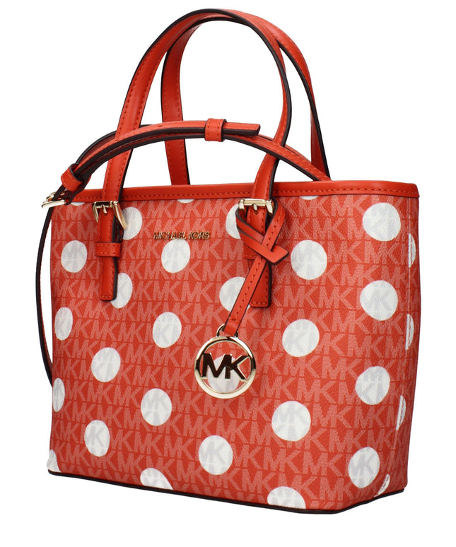 Michael Kors Orange Fabric Backpacks