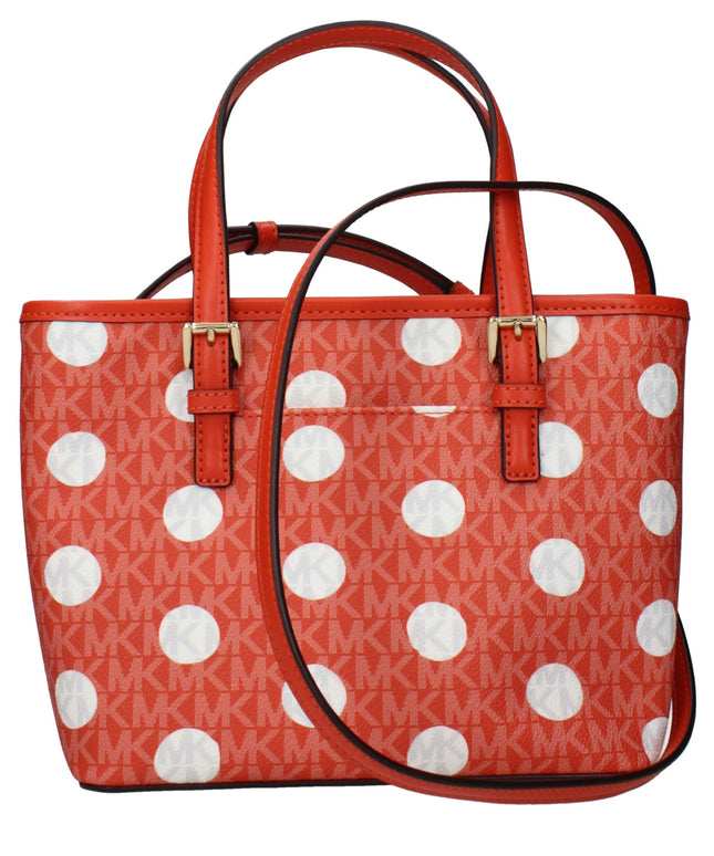 Michael Kors Orange Fabric Backpacks