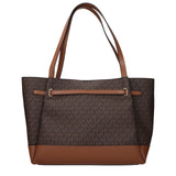 Michael Kors Brown Fabric Shoulder Bags