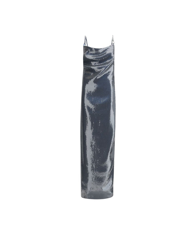 Coperni Ruched Sequin-Embellished Gown