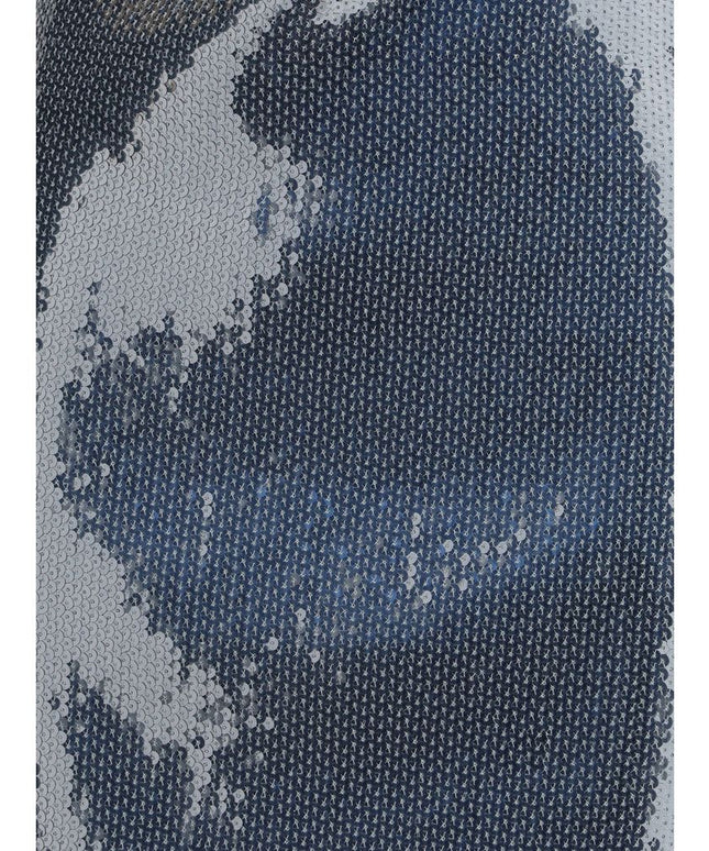 Coperni Ruched Sequin-Embellished Gown