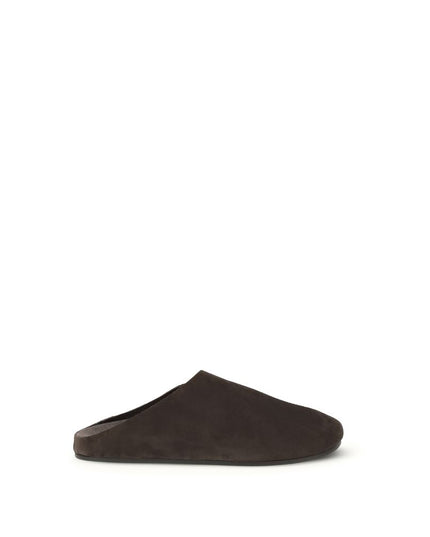 The Row Suede Hudson Mules