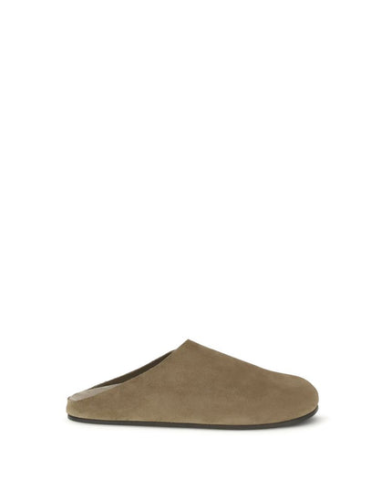 The Row Suede Hudson Mules