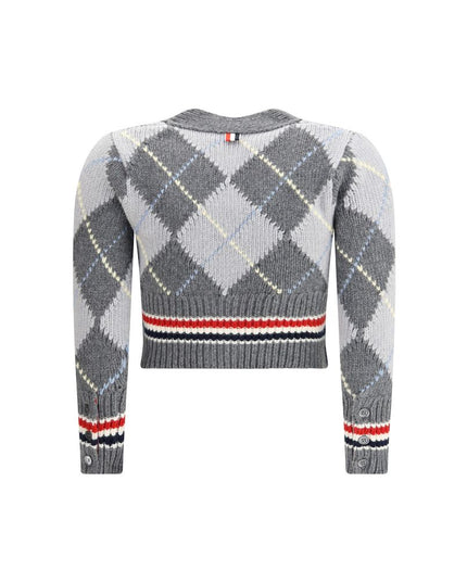 Thom Browne Argyle V-Neck Cardigan