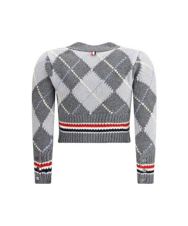 Thom Browne Argyle V-Neck Cardigan