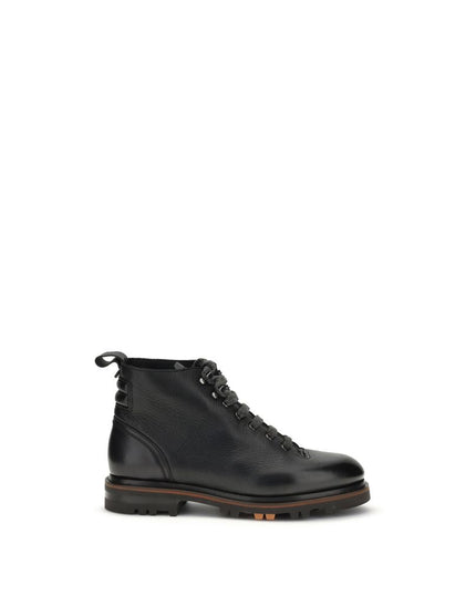 Santoni Leather Ankle Boot