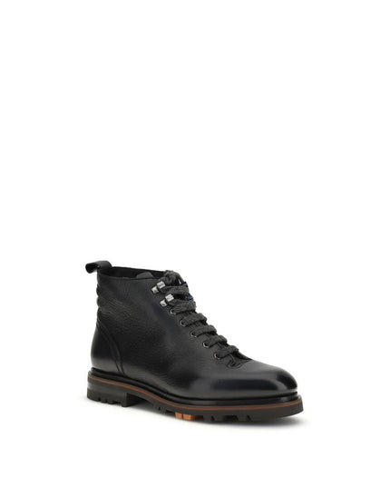 Santoni Leather Ankle Boot