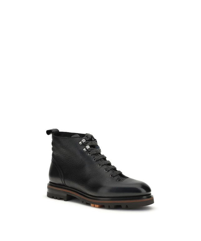 Santoni Leather Ankle Boot