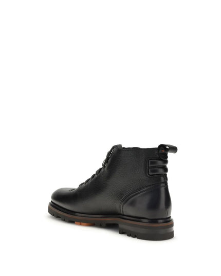 Santoni Leather Ankle Boot