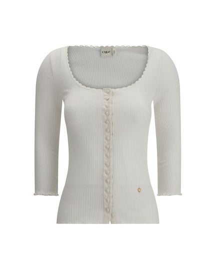 Chloé Cotton Cardigan with button fastening