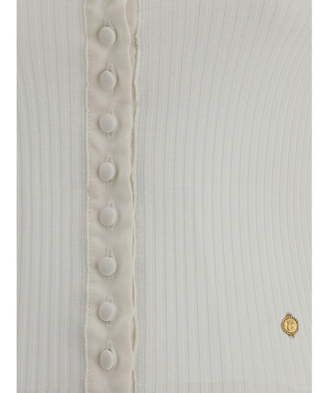 Chloé Cotton Cardigan with button fastening