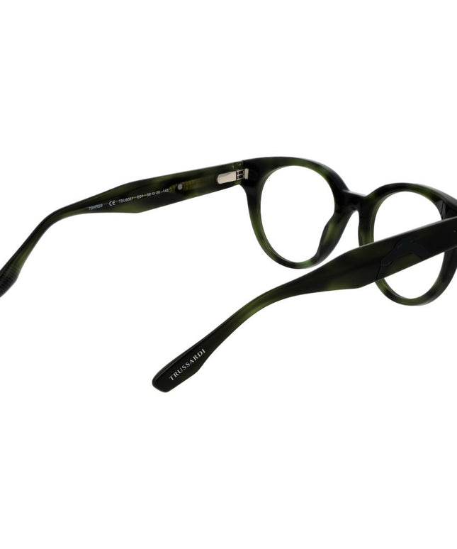 Trussardi Green Unisex Glasses Frame