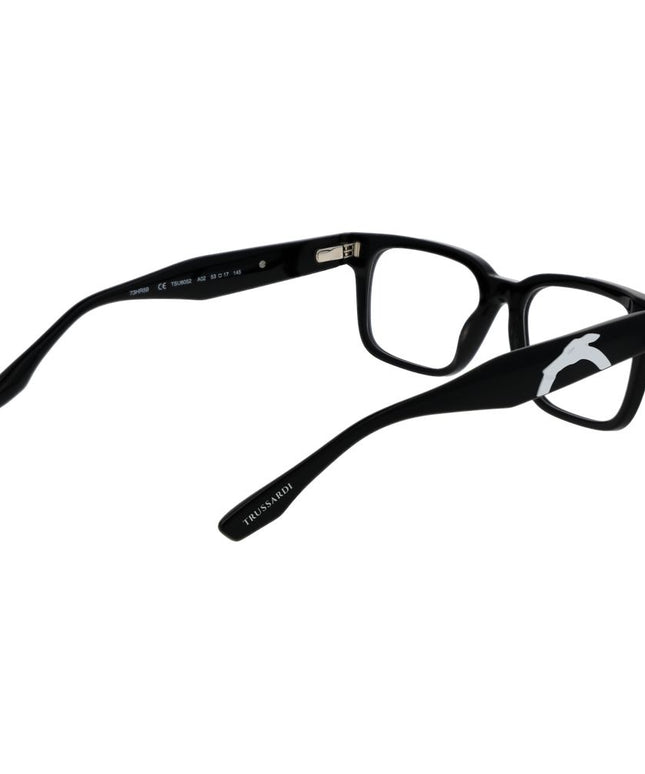 Trussardi Black Unisex Glasses Frame
