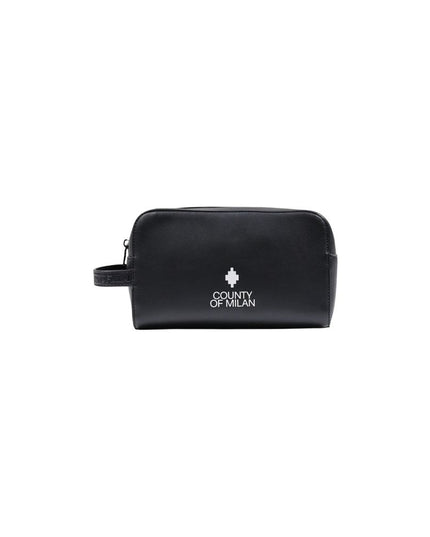 County of Milan Black Polyethylene Clutch Bag