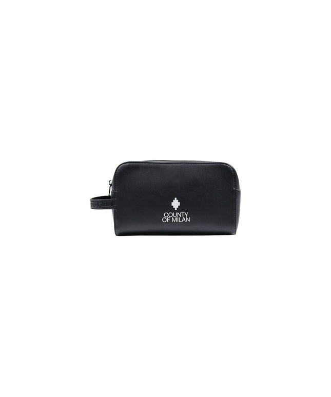 County of Milan Black Polyethylene Clutch Bag