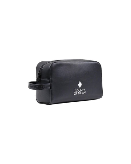 County of Milan Black Polyethylene Clutch Bag
