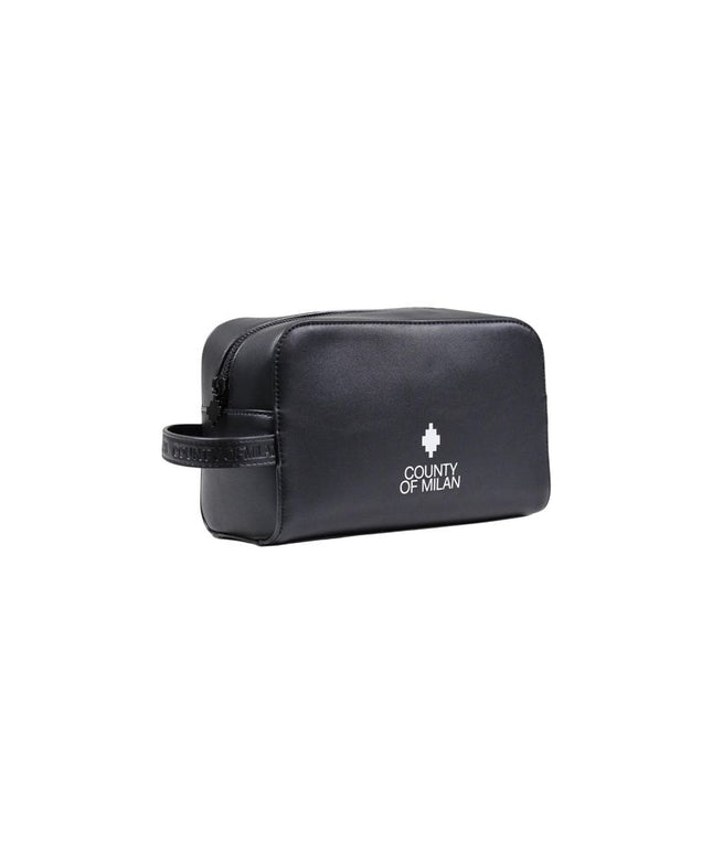County of Milan Black Polyethylene Clutch Bag