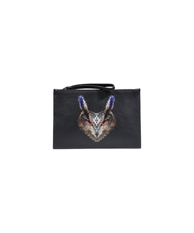 County of Milan Black Polyethylene Clutch Bag