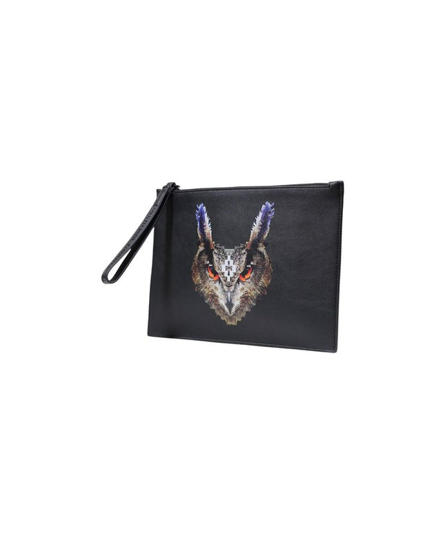 County of Milan Black Polyethylene Clutch Bag