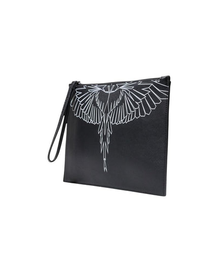 County of Milan Black Polyethylene Clutch Bag