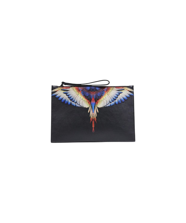 County of Milan Black Polyethylene Clutch Bag