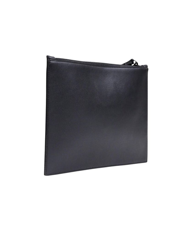 County of Milan Black Polyethylene Clutch Bag