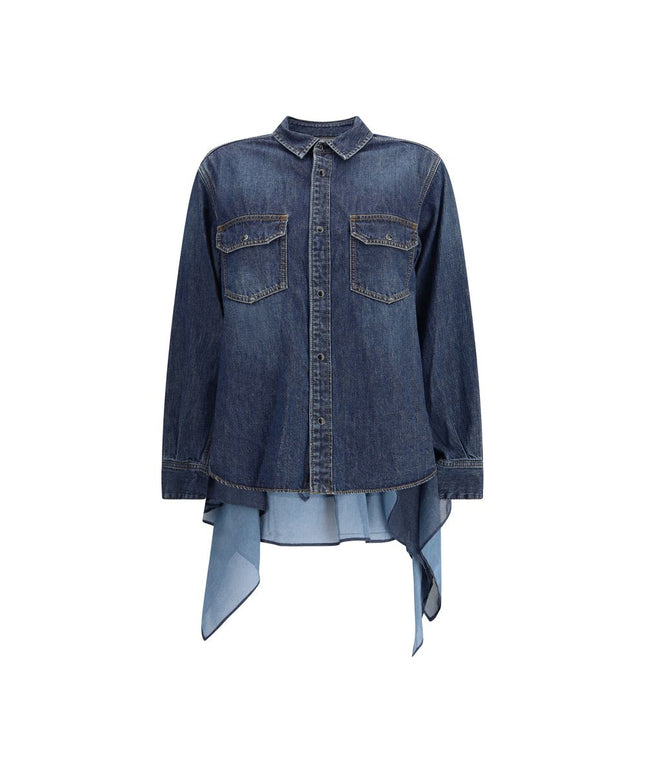 Sacai Denim and satin Shirt