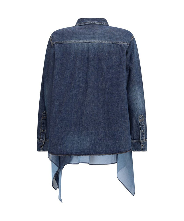 Sacai Denim and satin Shirt