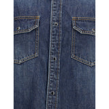 Sacai Denim and satin Shirt