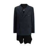 Sacai Wool Melton and Wool Knit Jacket