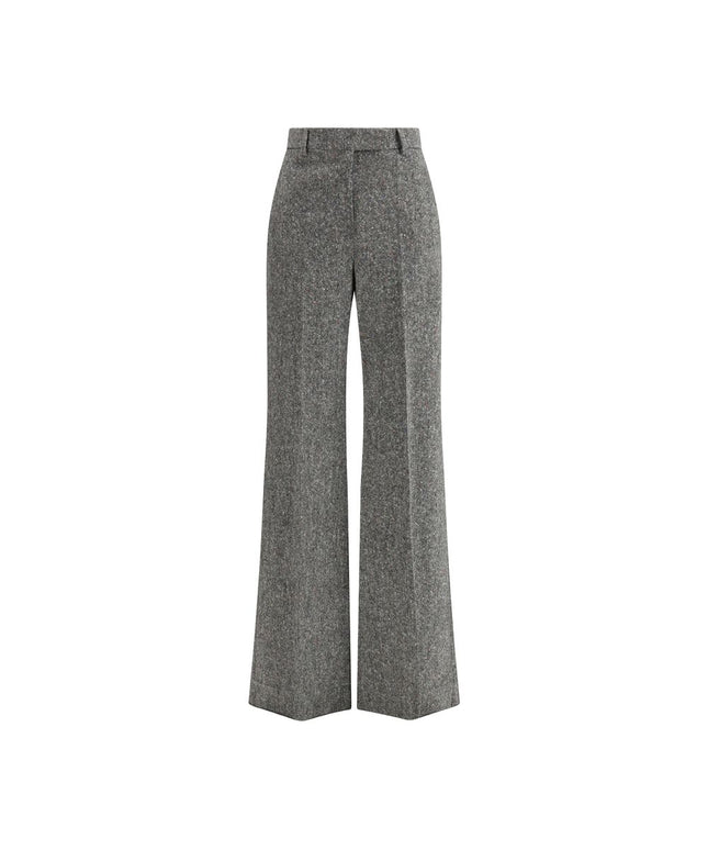 Valentino Bottonato Natté Wool Trousers