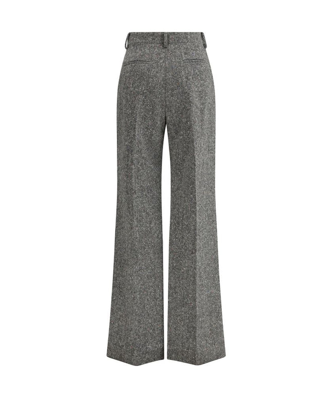 Valentino Bottonato Natté Wool Trousers