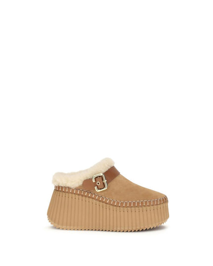 Chloé Nama Wedge Mules