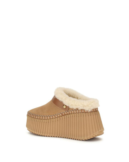 Chloé Nama Wedge Mules