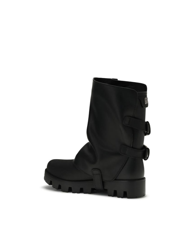 Dolce & Gabbana Leather Ankle Boots