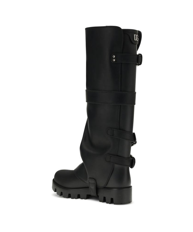 Dolce & Gabbana Rubber and leather high Boots
