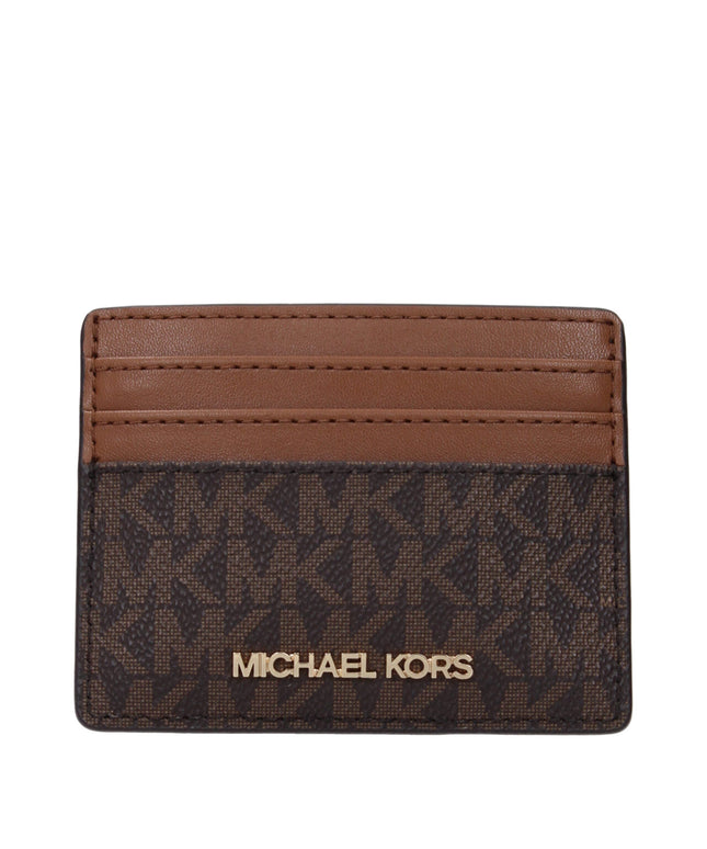 Michael Kors Brown Fabric Cardholders