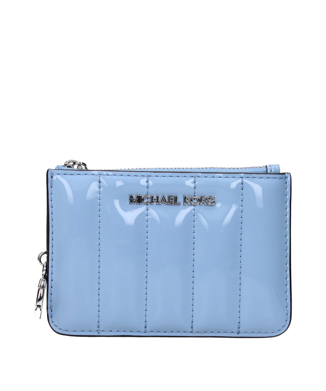 Michael Kors Light Blue Leather Wallets