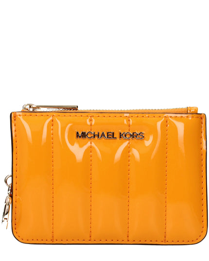 Michael Kors Orange Leather Wallets